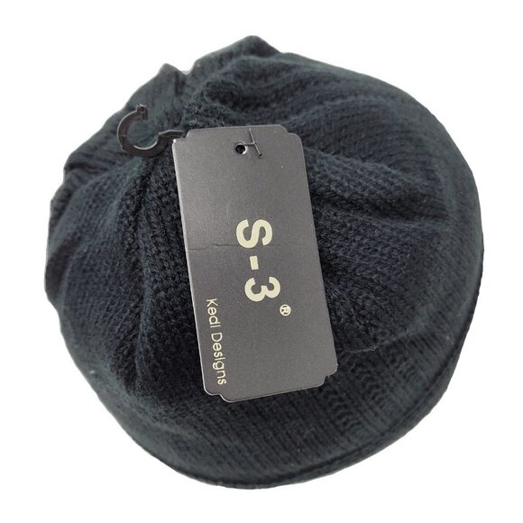Men's Warm Winter Beanie Hat, Dark Grey - Picture 3 of 5